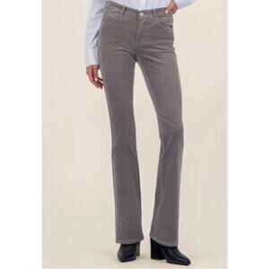 Lucy Luxury Jeans Gray Corduroy Bootcut Pants | Size Small